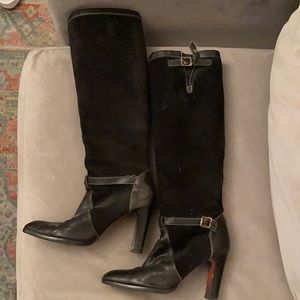 Michael Kors Suede and Leather Boots